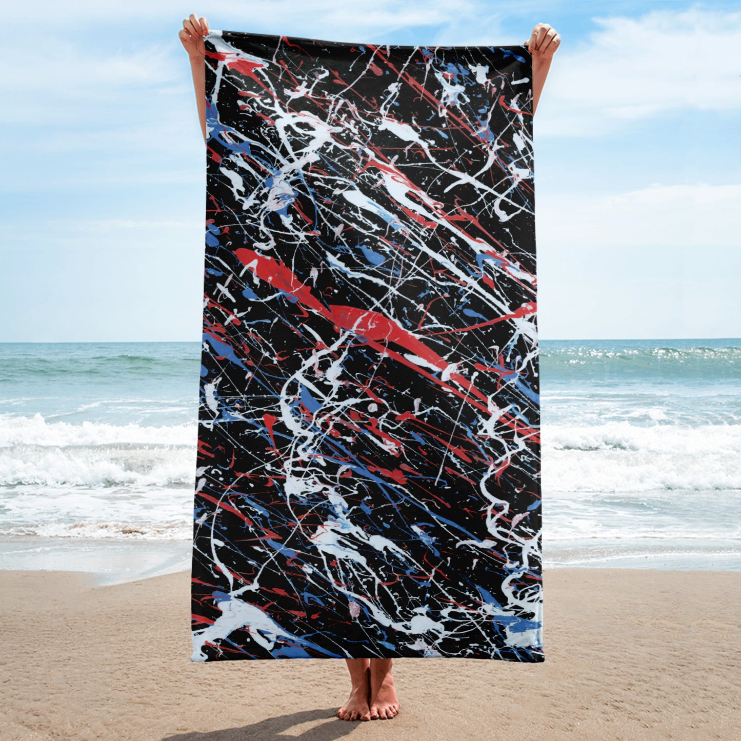 Memories | Beach Towel | Black
