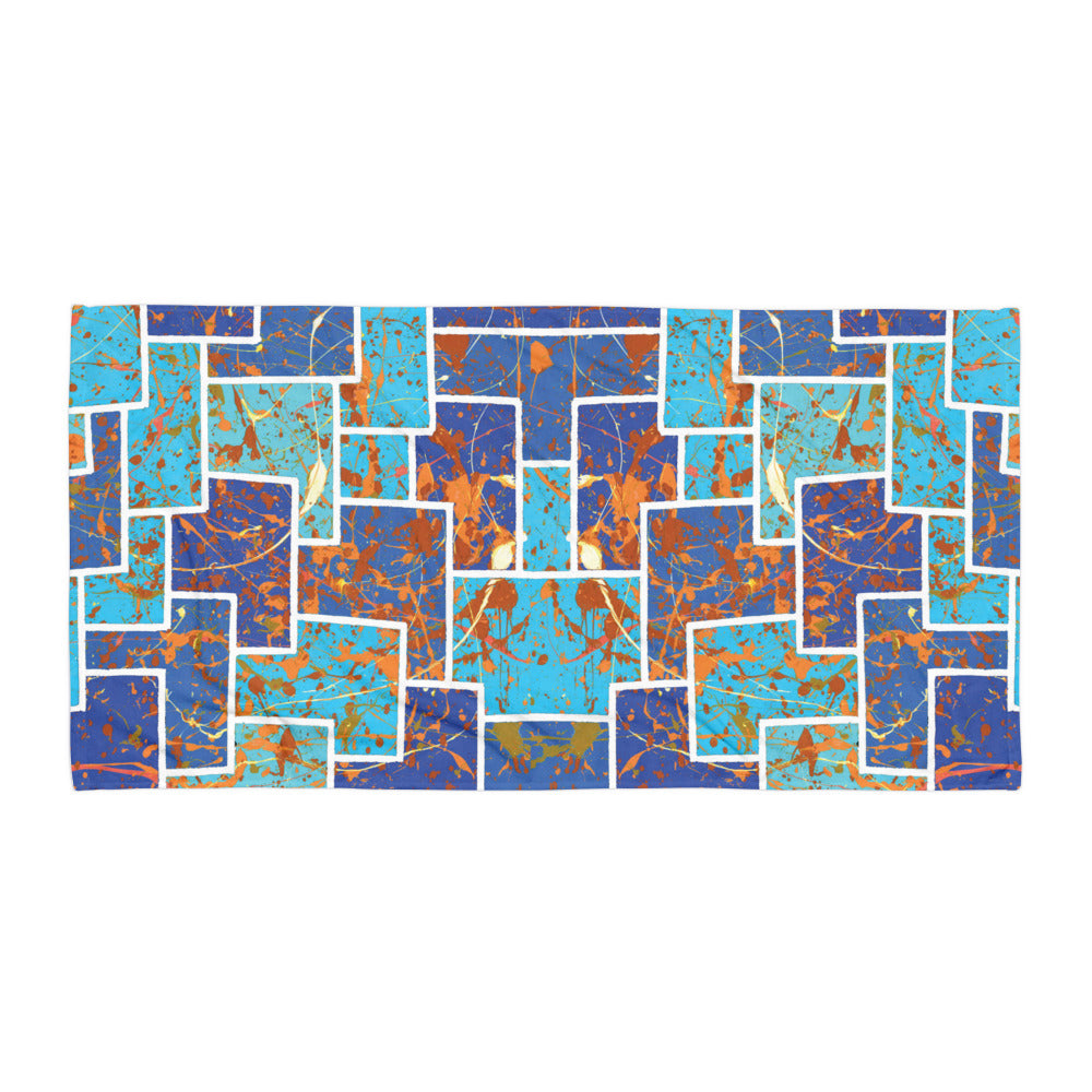 Working The System | Beach Towel | Blue